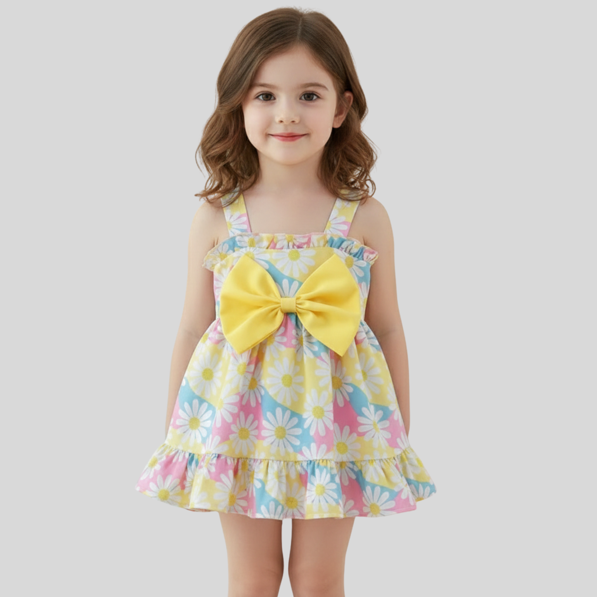 Daisy Delight Cotton Bow Dress