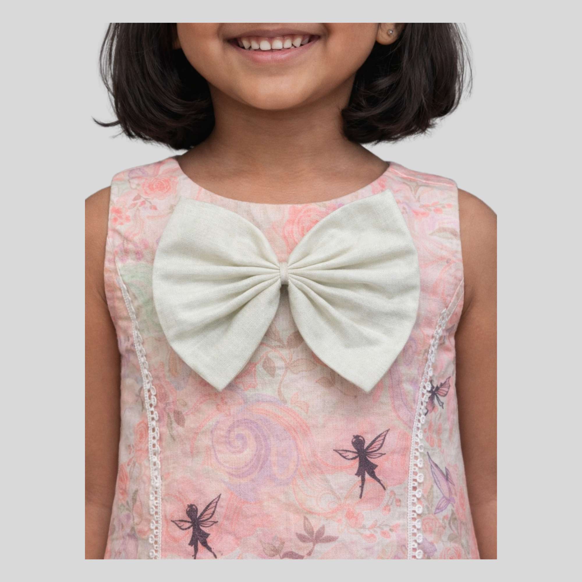 Pastel Whisper Bow Dress