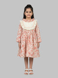 Kevora Apparels Cotton Blend Full Sleeves Floral Printed Dress