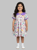 Girls Dinosaur Print Peter Pan Collar Dress
