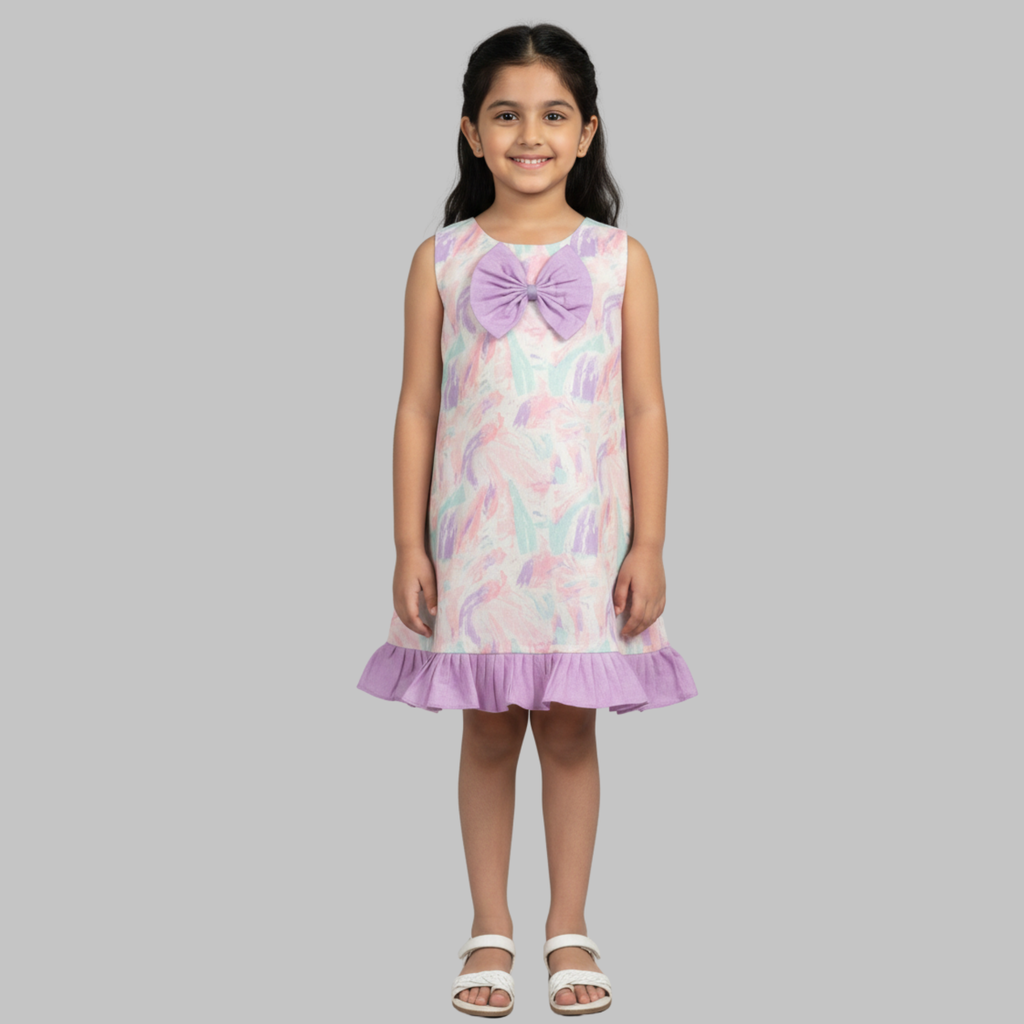 Print A-Line Dress