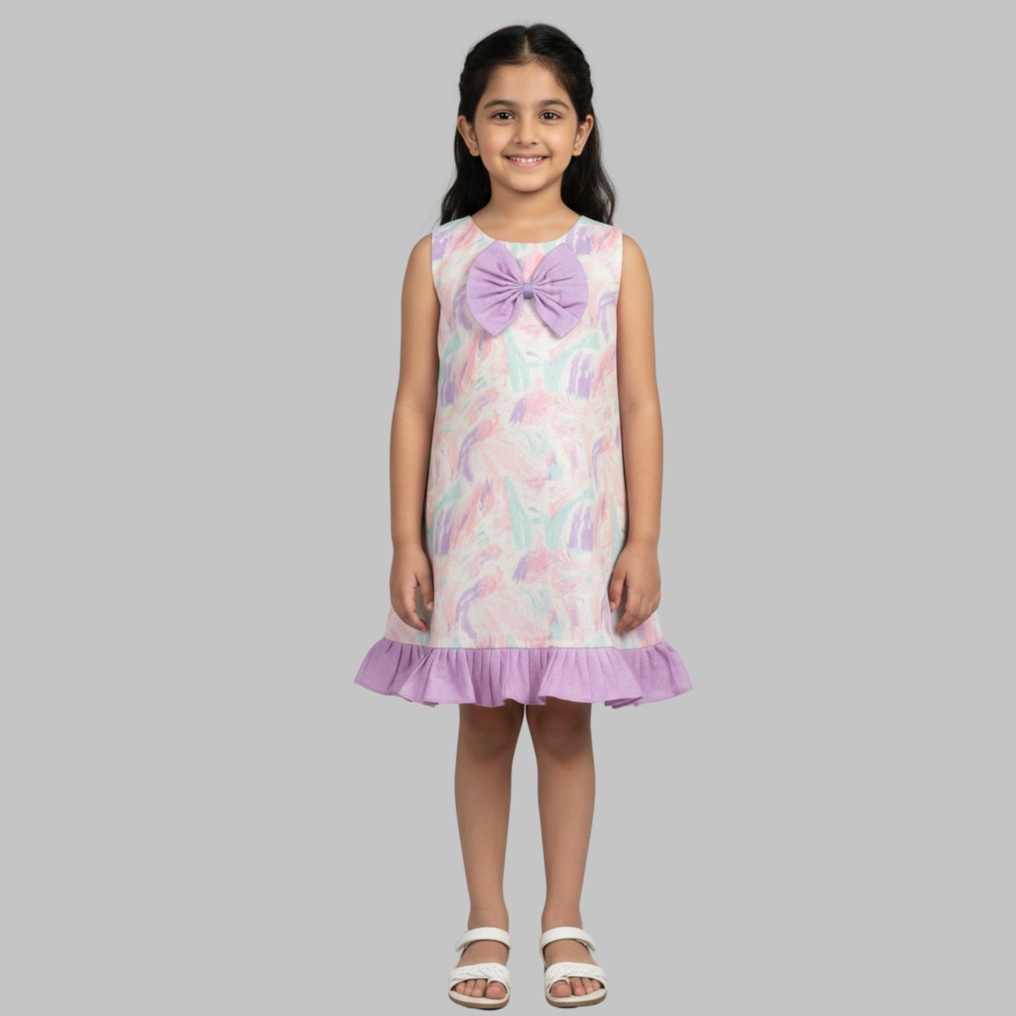 Print A-Line Dress