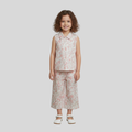 Kevora Pastel Bloom Co-ord Set (Top & Culottes)