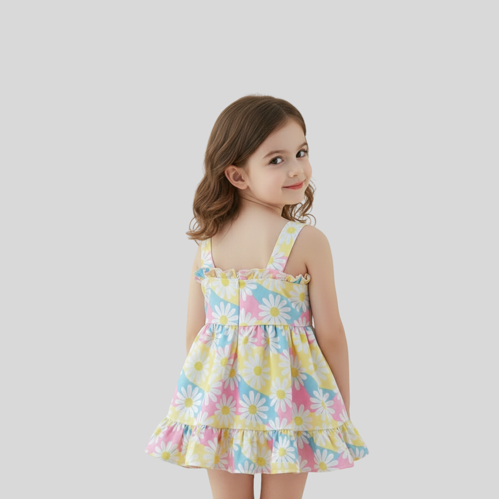 Daisy Delight Cotton Bow Dress