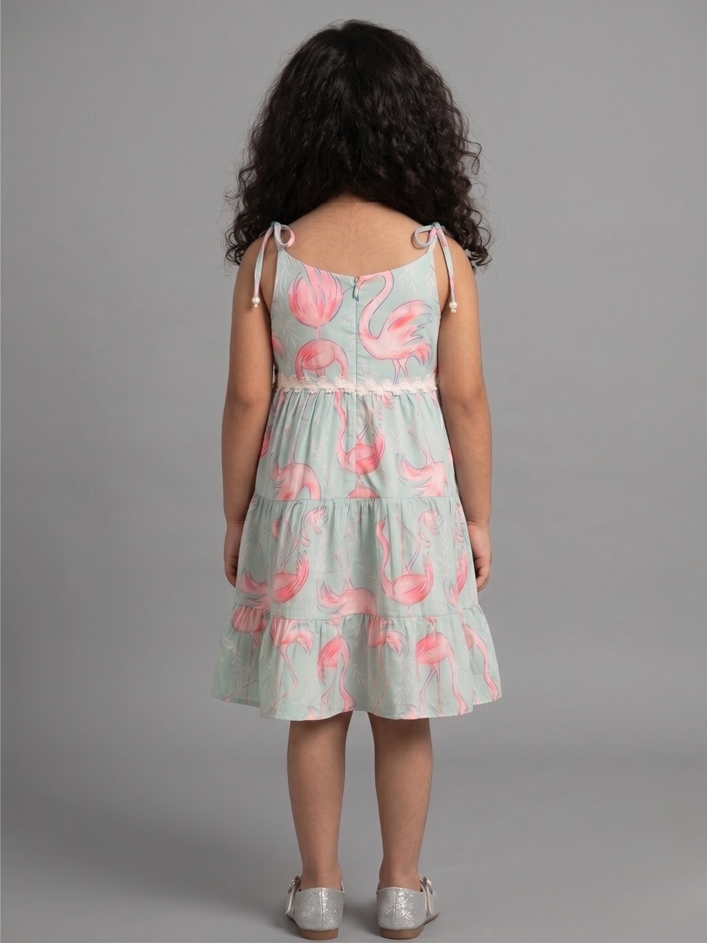 Kevora Flamingo Dream Tiered Dress