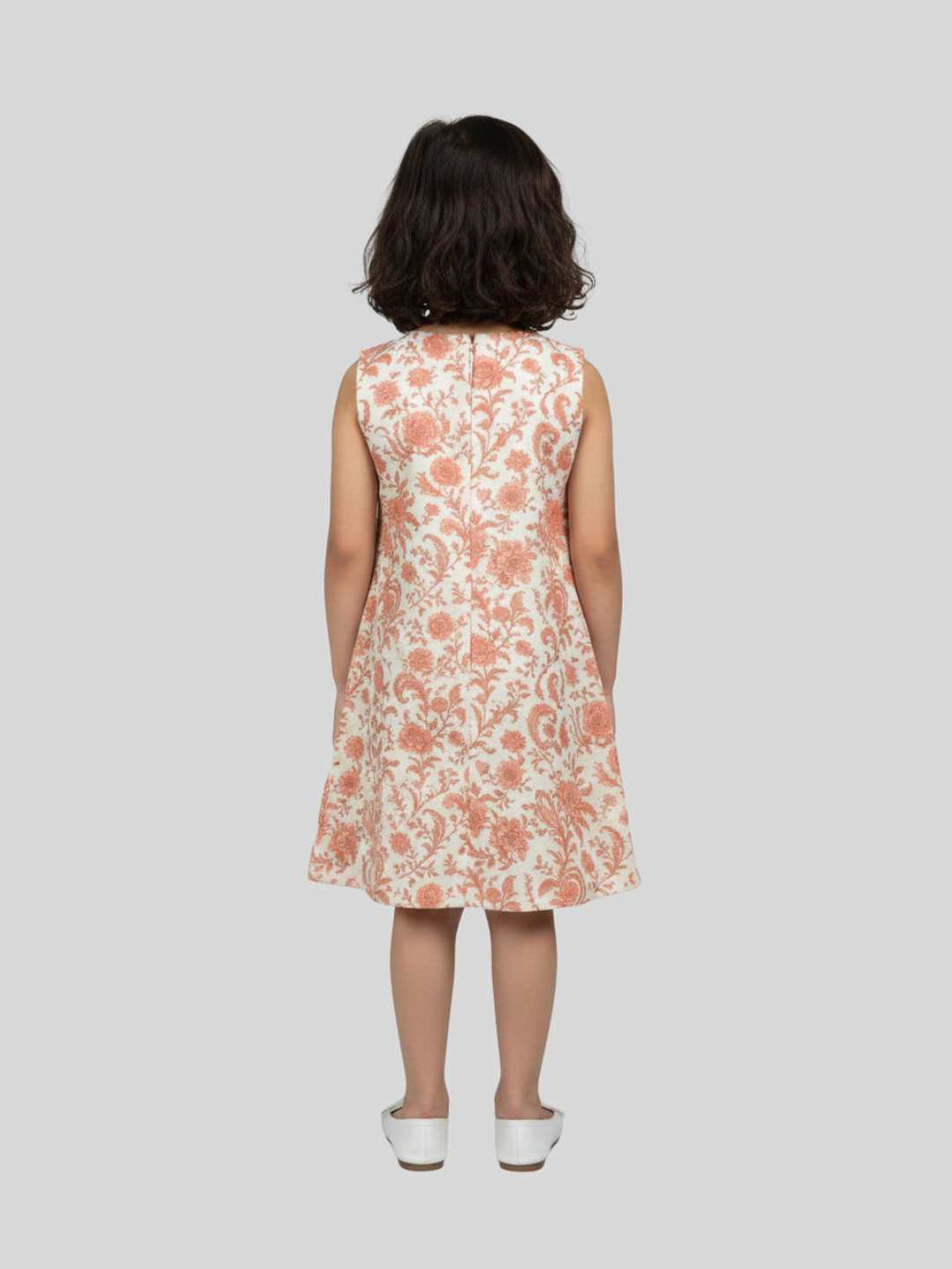 Kevora Coral Bloom A-Line Dress