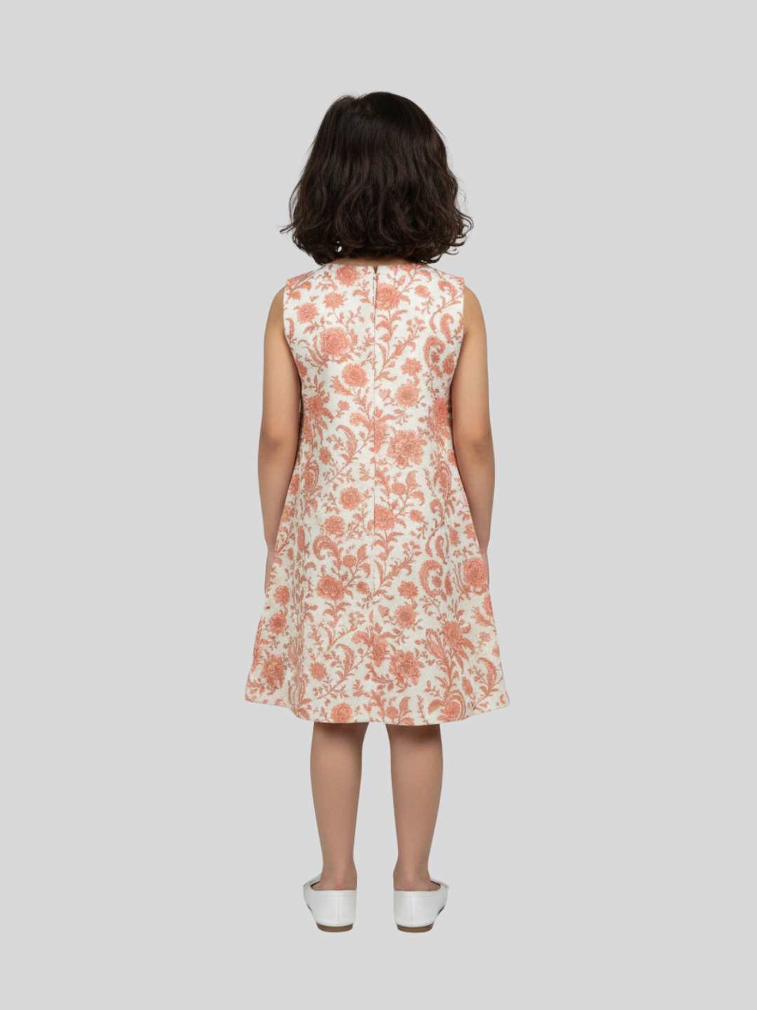 Kevora Coral Bloom A-Line Dress