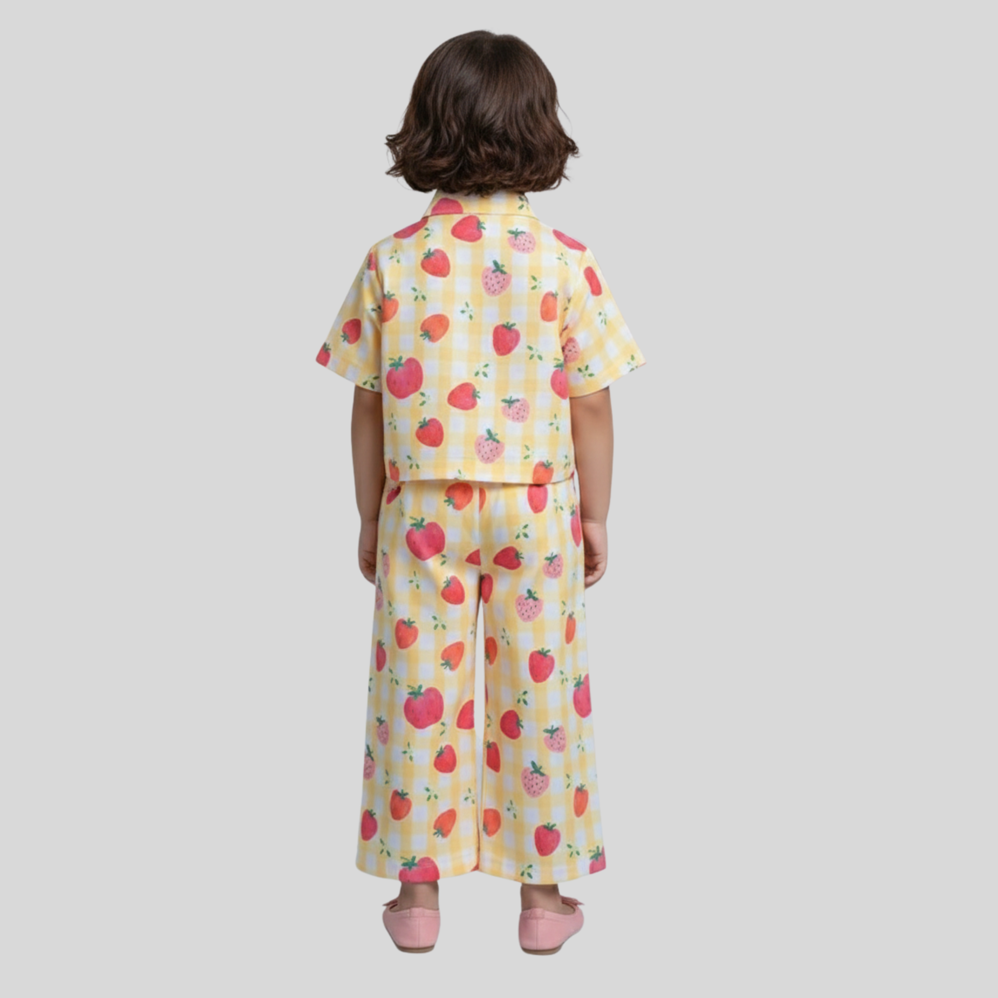 Sunny Strawberry Co-ord Set for Girls