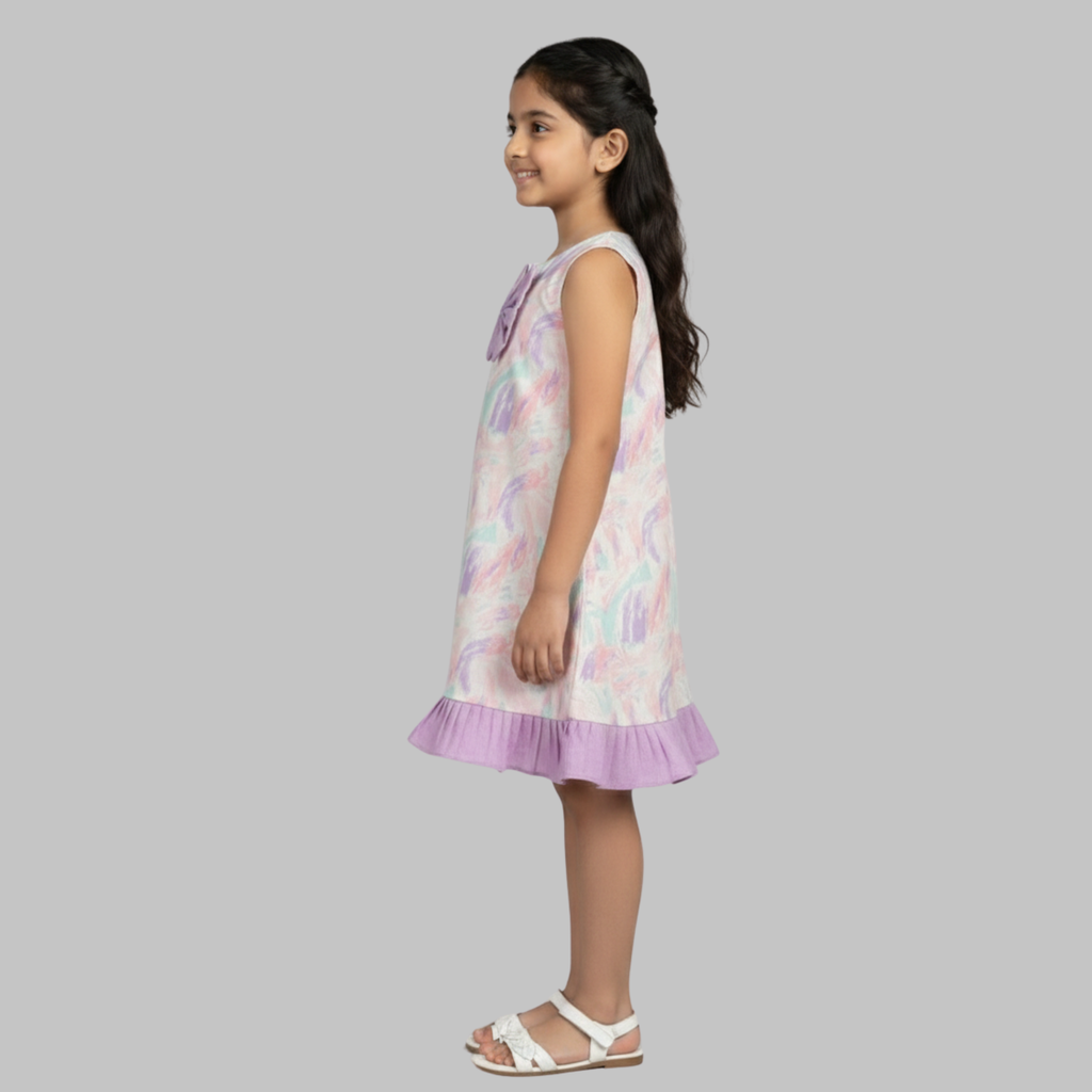 Print A-Line Dress