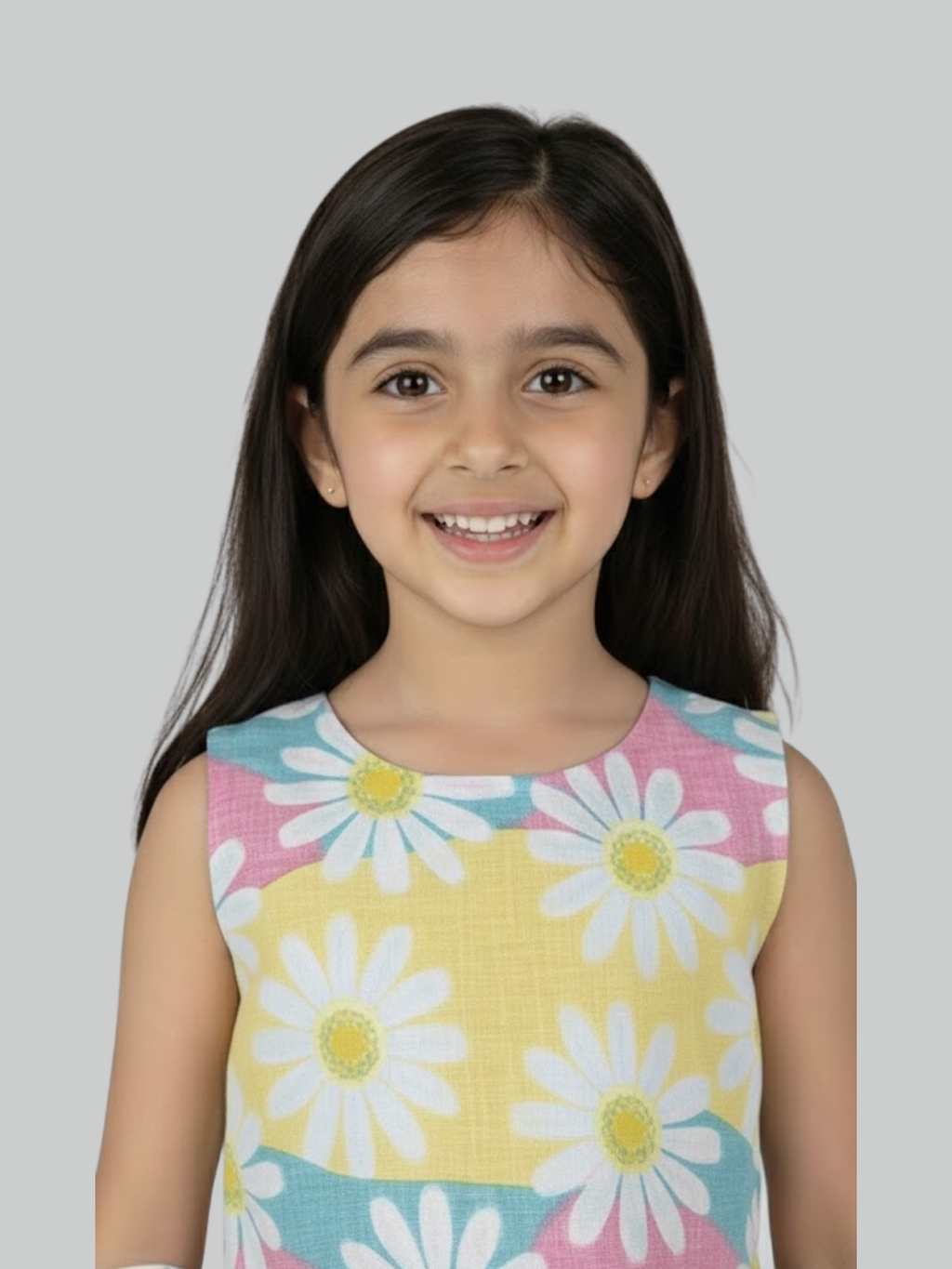 Girls Daisy Print Peplum Top & Palazzo Co-Ord Set