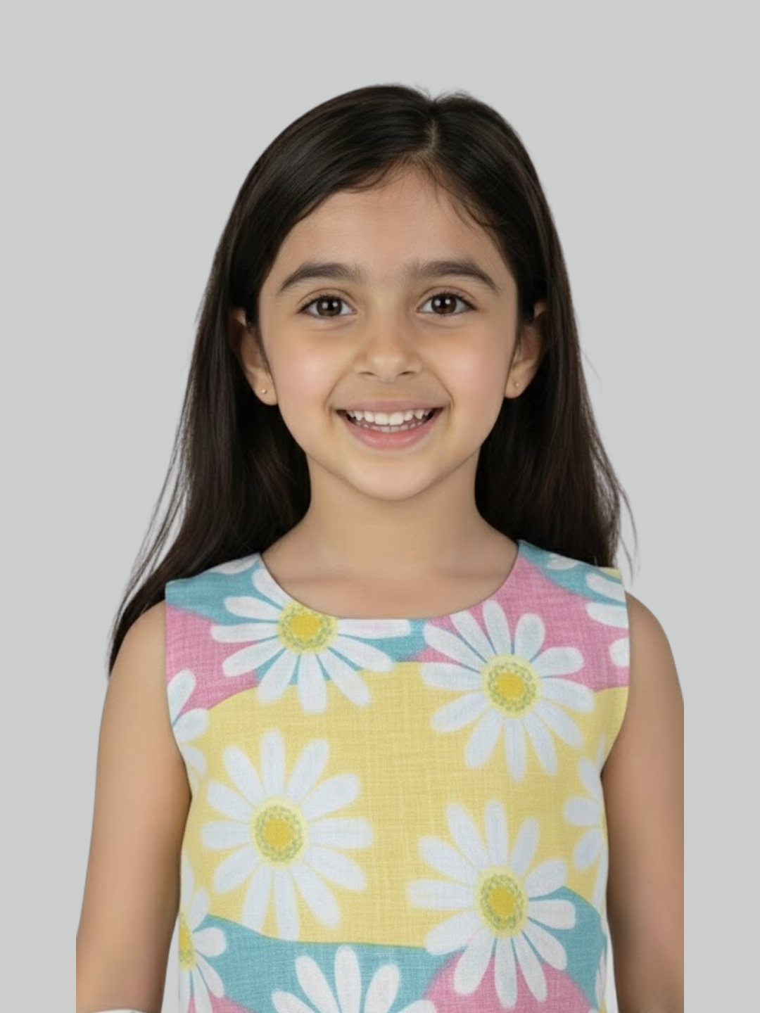 Girls Daisy Print Peplum Top & Palazzo Co-Ord Set