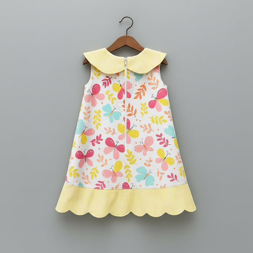 Butterfly Garden A-Line Dress