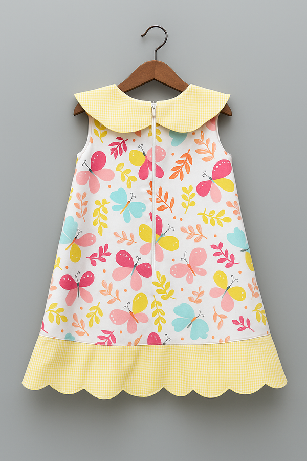 Butterfly Garden A-Line Dress