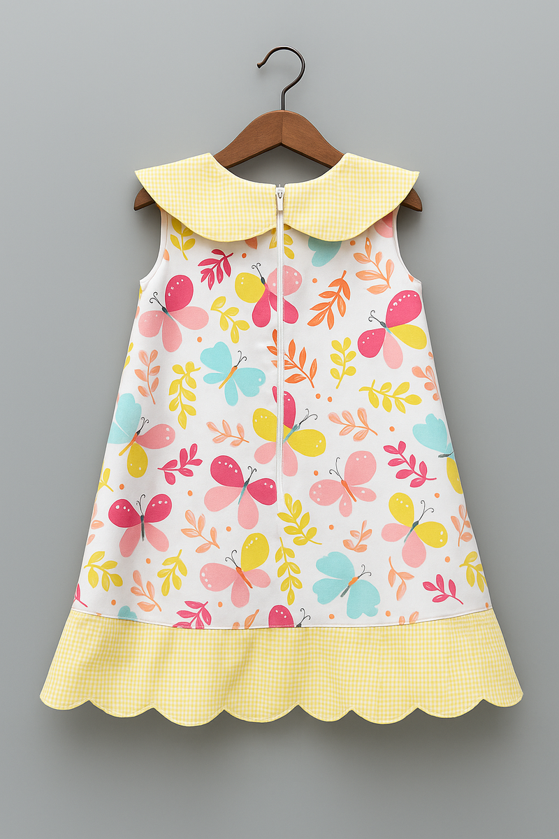 Butterfly Garden A-Line Dress