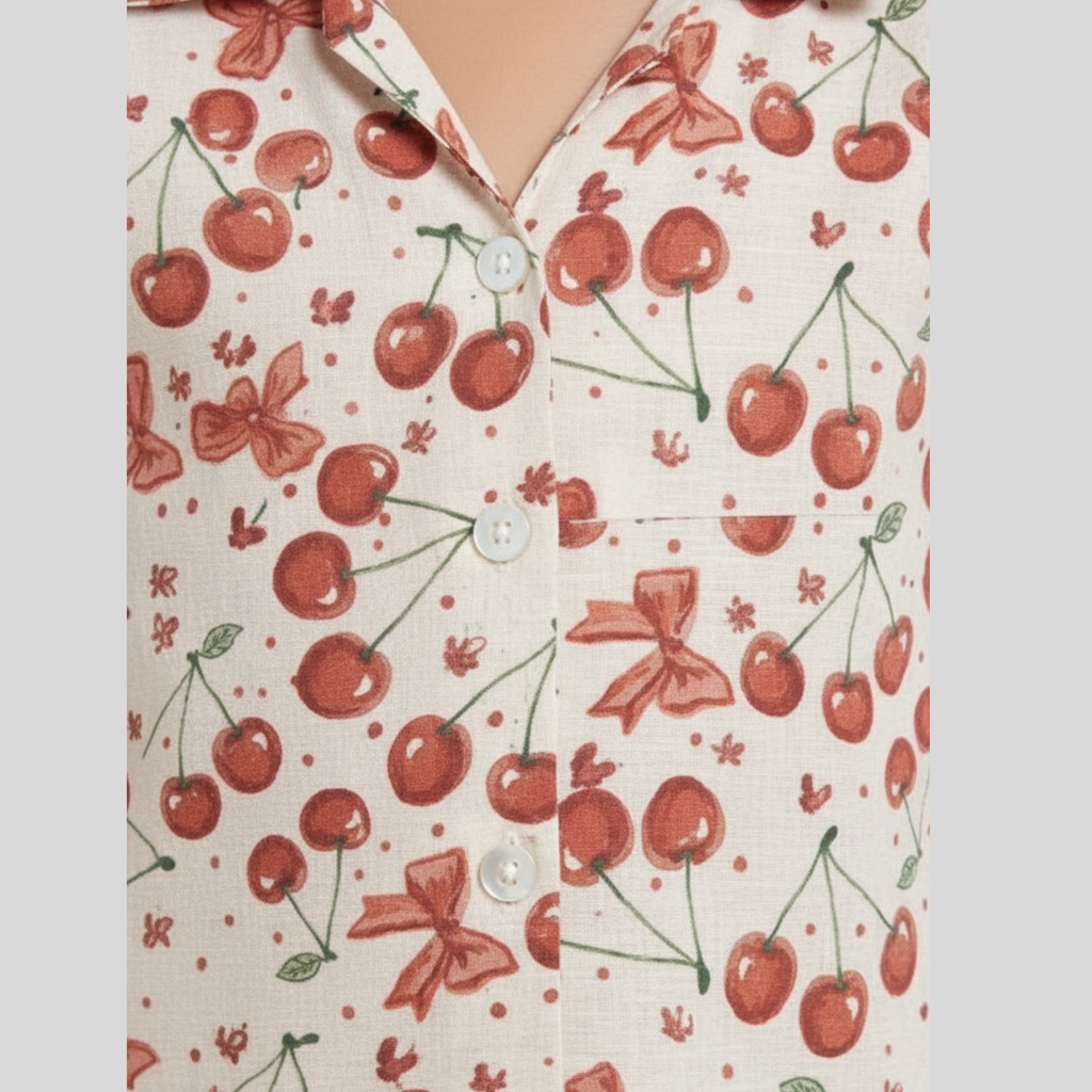 Cherry Sweetheart Co-ord Set for Girls